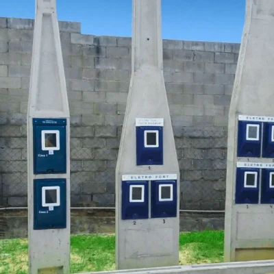 Instalação completa de poste padrão CPFL